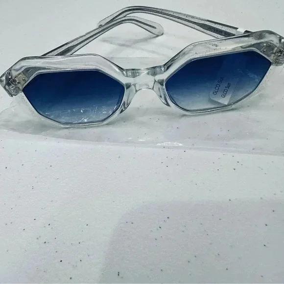 Garrett Leight Sunnies Jaqueline Semi Flat Ultra Marine Gradient Sunglasses New